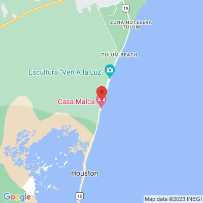 map from Cancun Airport to Casa Coyote Tulum