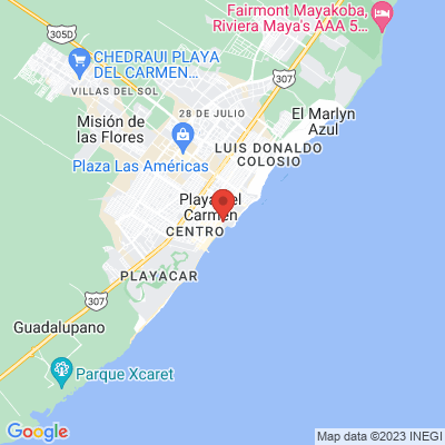 map from Cancun Airport to Porto Playa Condo Hotel & Beach Club