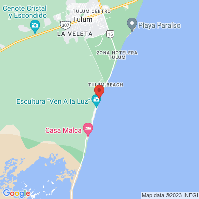 map from Cancun Airport to Hotel Zulum