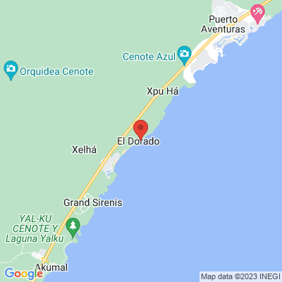 map from Cancun Airport to Hidden Beach Resort