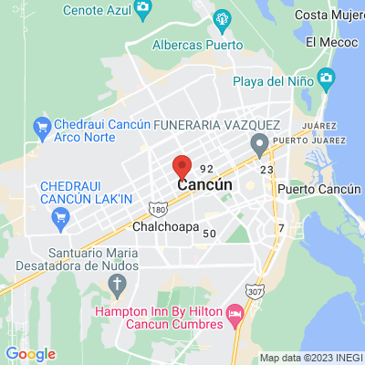 map from Cancun Airport to Plataforma 37
