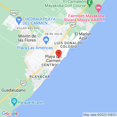 map from Cancun Airport to Banana Boutique By GuruHotel