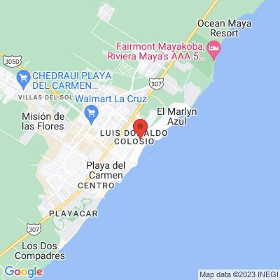 map from Cancun Airport to Paradisus Playa del Carmen - Riviera Maya
