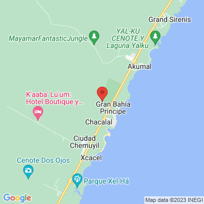 map from Cancun Airport to Bahia Principe Luxury Sian Ka'an