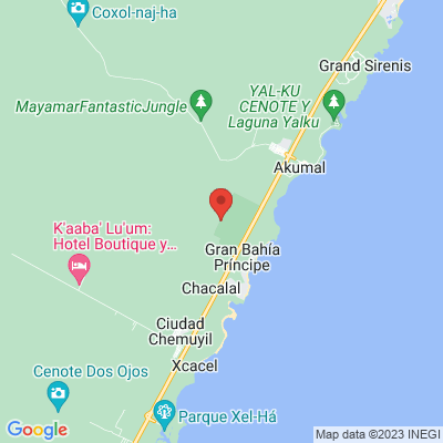 map from Cancun Airport to Terrazas by Bahia Principe Riviera Maya
