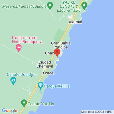 map from Cancun Airport to Conrad Tulum Riviera Maya