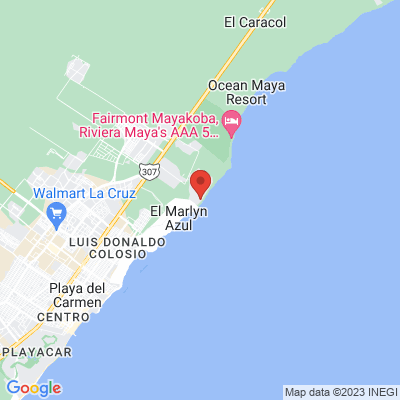 map from Cancun Airport to MVNGATA Beach Club & Rooftop