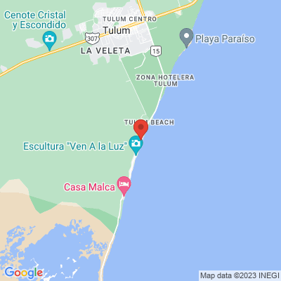 map from Cancun Airport to Taboo restaurant & beach club