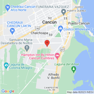 map from Cancun Airport to ARTI-KA Homes & Condos