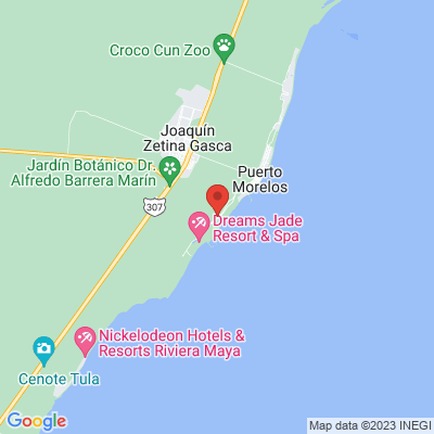 map from Cancun Airport to Ventus Ha' at Marina El Cid Spa & Beach Resort