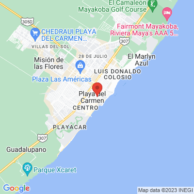 map from Cancun Airport to Quadra Alea