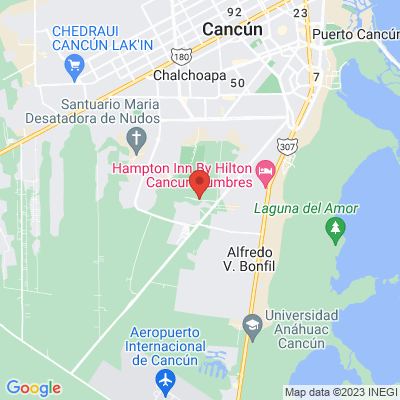 map from Cancun Airport to Long Island