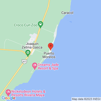 map from Cancun Airport to Corales Suites