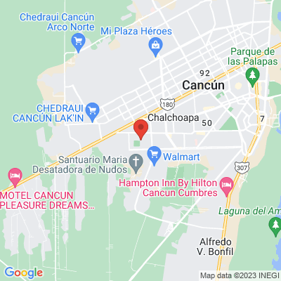 map from Cancun Airport to Cancún Metropolitan Area