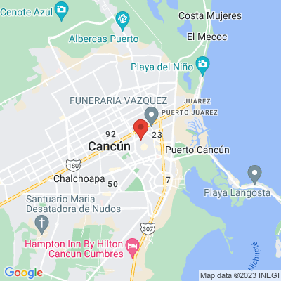 map from Cancun Airport to Estrella