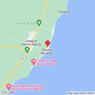 map from Cancun Airport to Lázaro Cardenas 6